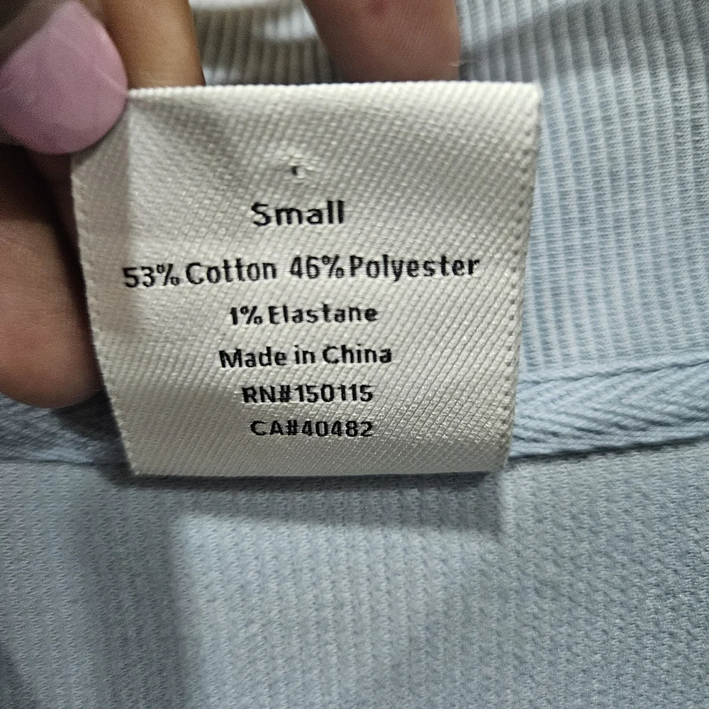 Light Blue Half-Zip Pullover Sweatshirt - Varley - Picture 4 of 6
